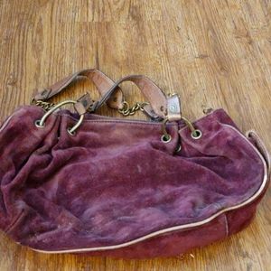 Juicy couture purple leather purse used
